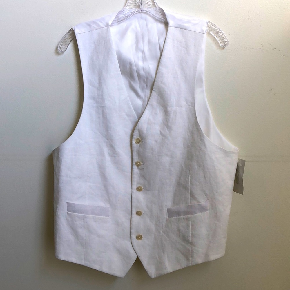 Ralph Lauren White Vest Size Large NWT